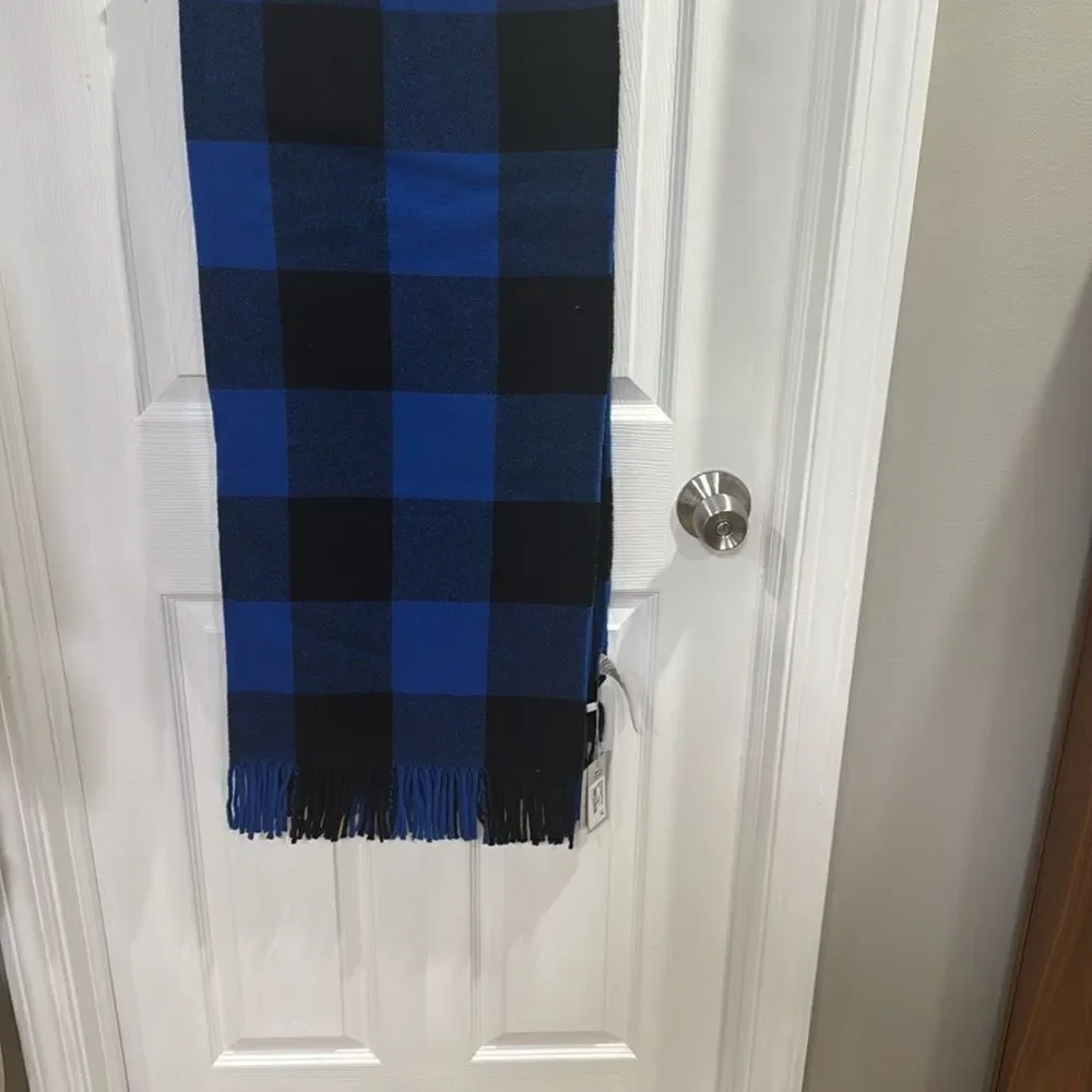WOOLRICH BLANKET. BUFFALO BLUE
